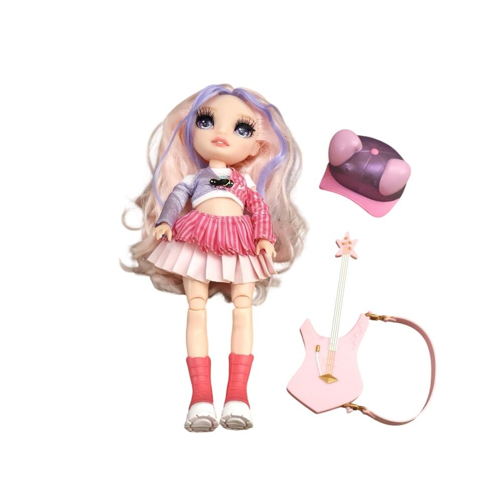 Rainbow High Jr High Rock Band Bella Fashion Doll Hat Guitar